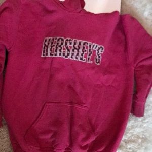 Pink Hershey’s hoodie